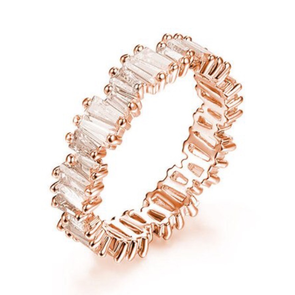 Stackable CZ Band Ring - Picture 6 of 9
